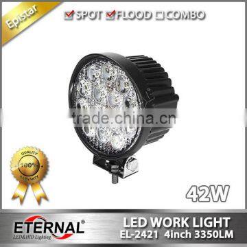 4in 42W high power 4x4 powersports off road agriculture heavy duty equipment LED work light