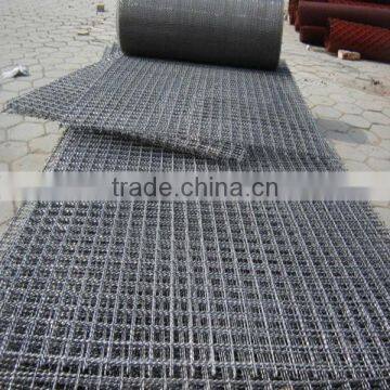 plain woven stainless steel crimped wire mesh (building material)