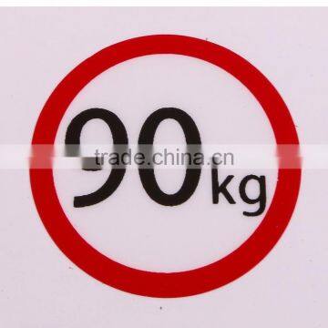 Round shape Self Adhesive custom design recycle label sticker