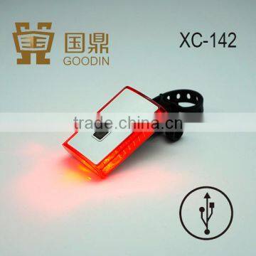 Micro USB Rechargeable of Bicycle Tail Light,300 Degree View Angle,3 Super Bright Red LED photo-3