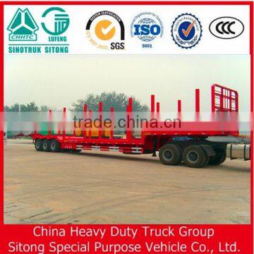 China Farm Trailer 70T Wood Transport Semi Trailer for Sale