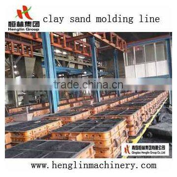 2017 made in china clay sand casting machine production line