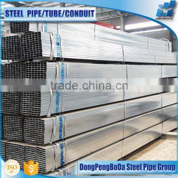 25*50*1.0mm pre galvanized steel pipe rectangular profile