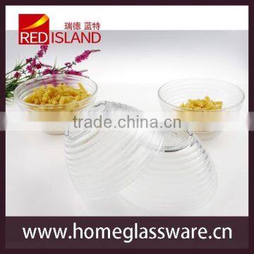 glass factory supply glass soup bowl set, salad bowl, glass bowl