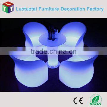 PE Plastic Cordless LED Sofa Chair LED Light up Chair for TV Furniture /home /nightclub Bar/party photo-3