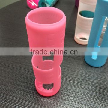 Nice design anti-slip heat resistant glass baby bottle silicone sleeve