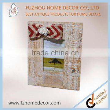 Antique Wooden Colourful Painting Photo Frame With Love Fabric Decor for Home or Gift photo-3