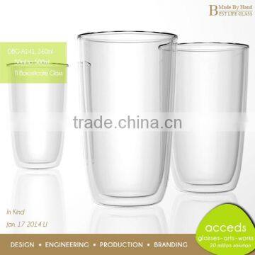 Handmade High Quality Borosilicate Ice Beer Glasses For Sale photo-3