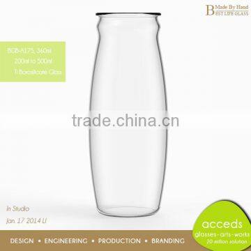 Mircowave Safe Handcrafted Bulk Milk Glass Bottle