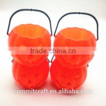 Plastic Halloween Pumpkin Props Led Light up Halloween Buckets photo-5