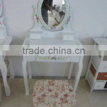 Idyllic small white dresser mirror dresser fashion / minimalist desk white modern reception desk T10-6074