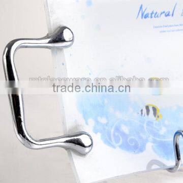 Glass Rectangle Glass Serving Tray With Rack Handle photo-2