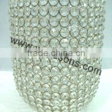 Crystal Beaded Votive Candle Holders photo-2