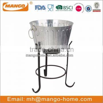Free Standing Embossing Stainless Steel Beer Tub