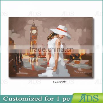 Custom Beautiful Lady Figure Oil Painting