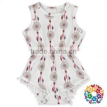 Pink Floral Newborn Baby Girls Romper Suit photo-4