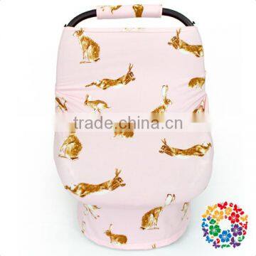 3-in-1 Elastic Baby Shipping Cart Cover Flower Print High Chair Cover Stretchy Nursing Cover photo-3