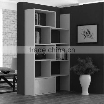 Magazine Display Shelf With Storage Cabinet Wooden Book Shelf photo-3