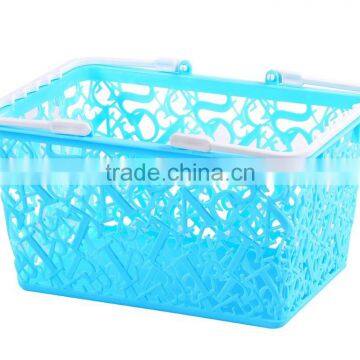 New Design PP Plastic Storage Basket With Handle photo-2
