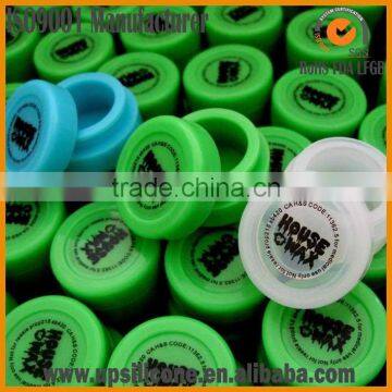 New Customize Colorful Round Non-stick Silicone Jars Dab Wax Container Rubber Essential Oil Container With Private Label photo-2