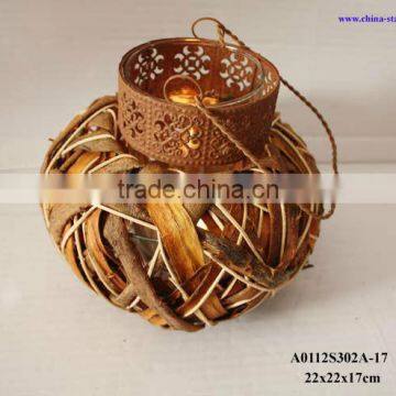 Hanging Birch Candle Lanterns photo-4