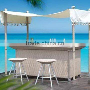 Rattam Patio Bar furniture With Canopy For Sale