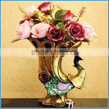 resin flower vase craft, resin ornaments