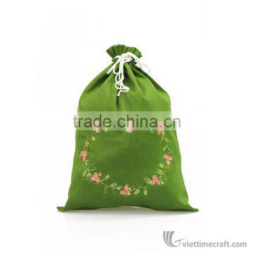 Embroidery Drawstring Bag, Use for Containing Underwear or Stuff, Handmade in Vietnam photo-5