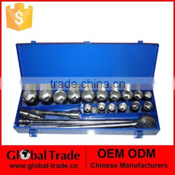 21pcs 3/4" 7/8-2" Ratchet Box Socket Set. T0020