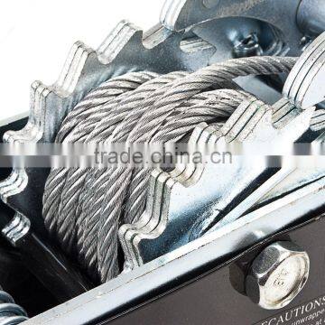 Hand Winch 4 Ton Double Gear, Triple Hook - Cable Puller Turfer Boat Trailer / Car / Auto Lifting Tool T0027 photo-4