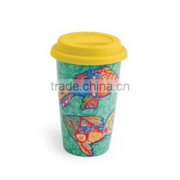 Ceramic Travel Cup Coffee Mug photo-4