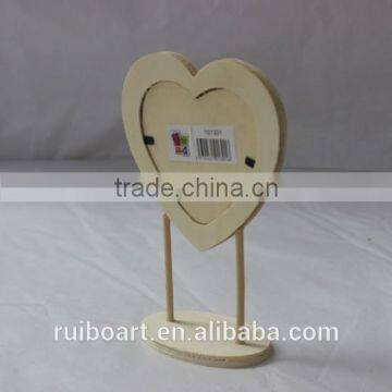 Mini Wooden Heart Shaped Photo Frame photo-2