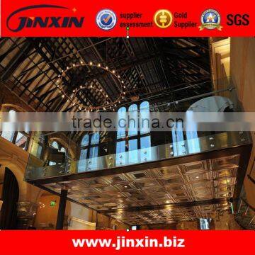 JINXIN Stainless Steel Shoe Base Glass Rails_U Shaped Channel Frameless Glass Balustrade photo-2