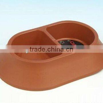 Plastic Pet Bowl 2 Section