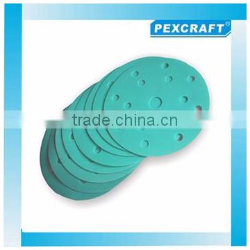 Chinese Supplier 150mm Green Film Velcro Sanding Disc for Car