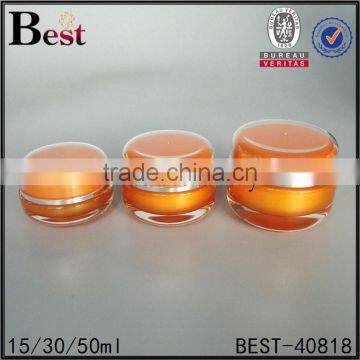 Luxury Acrylic Cosmetic Cream Jar 15g 30g 50g Transparent Plastic Cosmetic Cream Jar With Aluminum Silver Color Cap photo-6