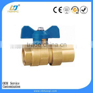 C37710 brass diaphragm gas meter ball valve