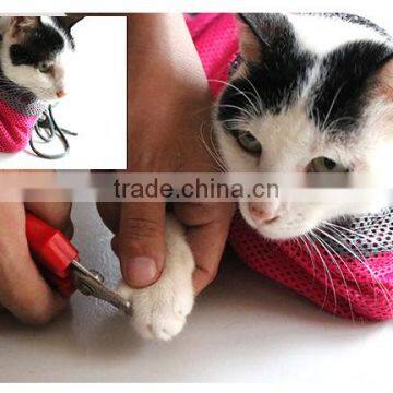 Zipper Mesh Pocket Clean Cat Bath Cage Pet Cat Clean Bag photo-4