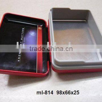 Cigarette Tin Case with Plastic Middle Part