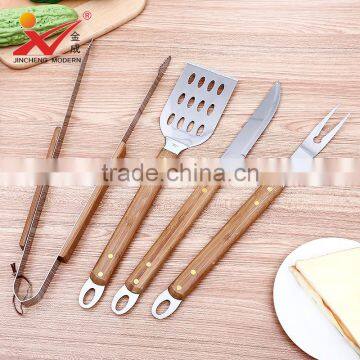 High Quality BBQ Grill Tools With 5 Psc Accessories Stainless Steel Set photo-2