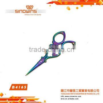 B4165 Super Design and Practical Stainless Steel Beauty Scissors With Colorful Titanium Plated photo-2