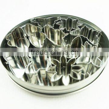 47094 11pcs Flowers and Butterfly Stainless Steel Cookie Cutter Set photo-5