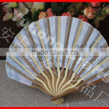 Customizd Bamboo Cloth Fan for Film Advertising photo-3