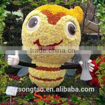 Wholesale decorative artificial bee animal topiary for garden decor made in China