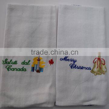 promotional 100% cotton plain coloured tea towel ,cheap bulk dish towel /kitchen towel