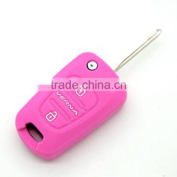 Hot-sale product custom 3 button smart remote key silicon cover for Hyundai