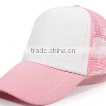 Custom Blank Tucker Hats Mesh Fabric Baseball Cap With Sponge
