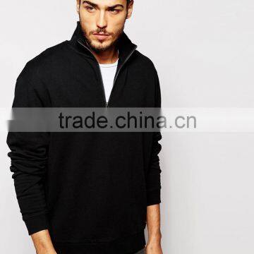 Zip Neck Sweatshirt With Dropped Shoulder photo-4
