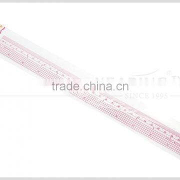 Factory Wholesale High Quality Plastic Fabric Ruler for Fashion Pattern Design 1"*12" #B-65