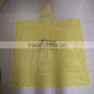 Waterproof Hooded Disposable Plastic Raincoat Rain Poncho With Customized Logo photo-4